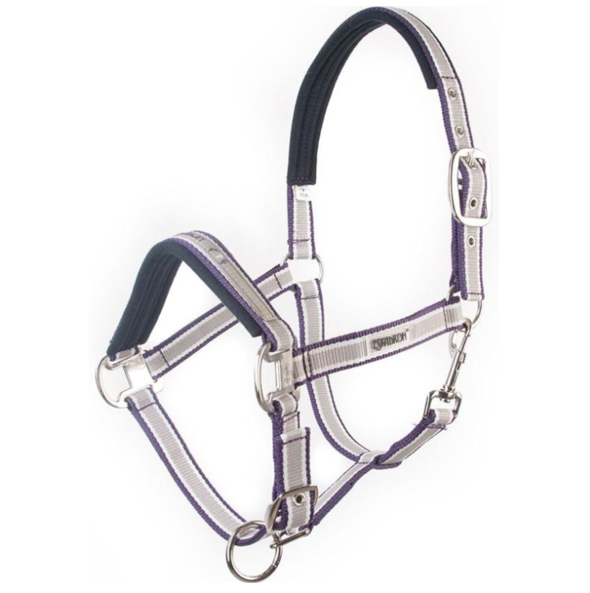 Eskadron Halfter Pin Buckle Classic Sports, sand/creme/aubergine